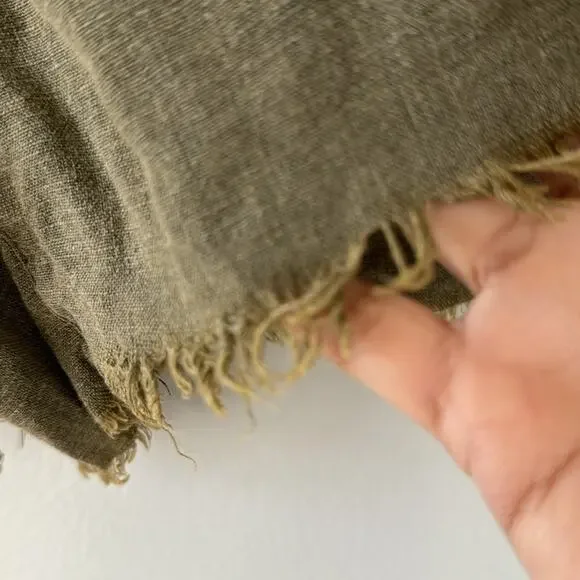 Free People Tomboy Raw Hem High Waisted Shorts Green Size Small Linen - Picture 7 of 11